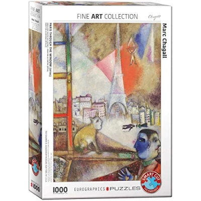 Imagen de Eurographics &quot;Marc Chagall París través de la Ventana Puzzle (1000 Piezas, Multi Color)