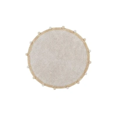 Imagen de Lorena Canals Alfombra lavable Bubbly Natural Honey Natural, Miel 97% Algodón 3% otras fibras. Base: reciclado 120 cm
