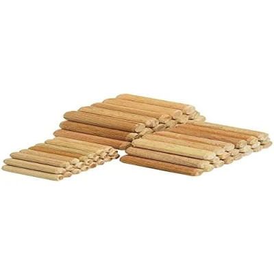 Imagen de Wolfcraft 2908000 (L) espigas corrugadas de madera PACK 40, 8x40mm, Set Piezas
