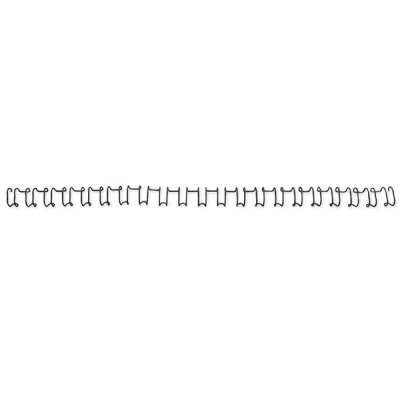 Imagen de GBC IB165023 Canutillo 21 anillas WIRE paso US 6 mm (caja 100) color negro