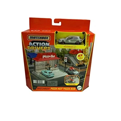 Imagen de Mattel Matchbox Action Drivers Pizza Hut Run Playset