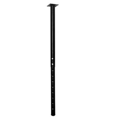 Imagen de QLLY Pata de Mesa Ajustable Metal, 60 100 cm, Oficina en casa, Juego Patas para Muebles (1, Negro)