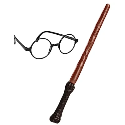 Imagen de Rubie&#039;s Official, Paquete de Accesorios Harry Potter, Varita y Gafas, el ambalaje puede variar