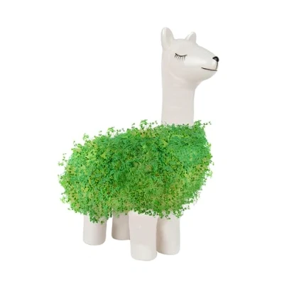 Imagen de Gift Republic Shaped Chia Planter 15829 Maceta de chía en Forma Llama, sólido, Color Blanco, Estándar (GR452013)
