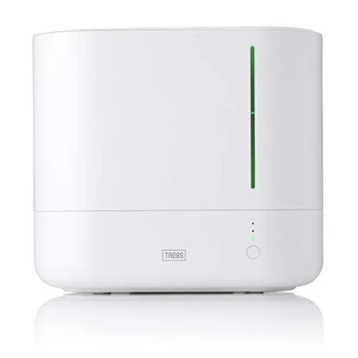 Imagen de Trebs Humidificador 49300, controlado por aplicación a través de Tuya/Smart App, capacidad 300 ml/h, modo dormitorio con solo 32 dB, depósito 4,5 l, seguro para niños, bajo consumo, color blanco