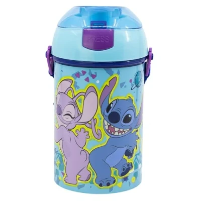 Imagen de Botella infantil con correa de 450 ml Stitch