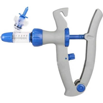 Imagen de 5 Ml Jeringa De Inyección Continua Veterinaria Aves Vacuna Inyector Automático Ajustable Para Pollo Pato Cerdo Ovejas Vaca
