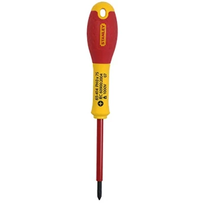 Imagen de STANLEY 1 65 414 Destornillador aislado vde 1000v FatMax phillips ph0 x 75 mm