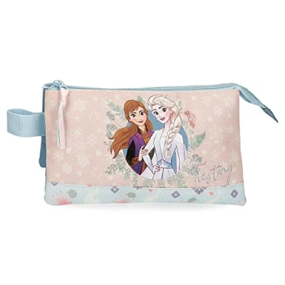 Imagen de Disney Frozen Own your destiny Estuche Triple Azul 22x12x5 cms Poliéster