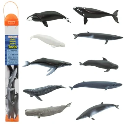 Imagen de Safari Ltd. 100072 Toobs Miniatura de Ballenas, Multicolor, M