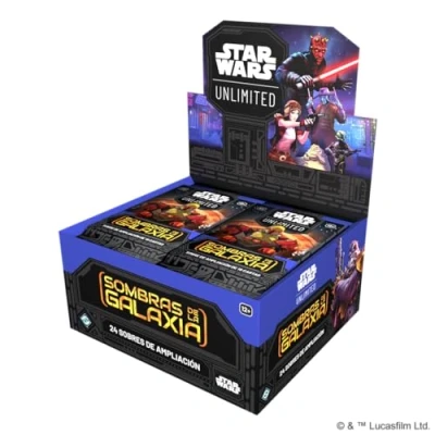 Imagen de Fantasy Flight Games Star Wars Unlimited: Sombras de la Galaxia Caja 24 Sobres Juego Cartas Coleccionables A Partir 12 Años para 2 Jugadores 30 Min por Partida Español
