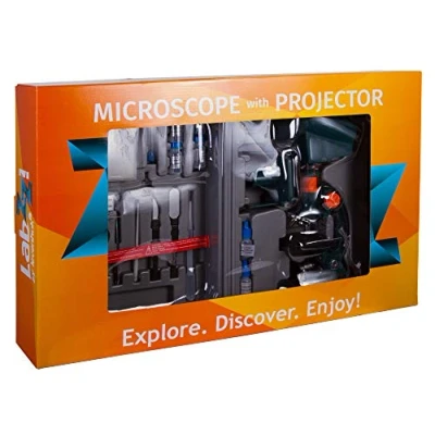 Imagen de Microscopio Levenhuk LabZZ M3 para Niños con Proyector, Estuche y 100 Accesorios Experimentos Científicos Incluidos en el Kit