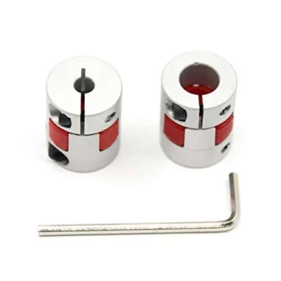 Imagen de Befenybay 2 piezas de 5 mm a 10 diámetro acoplamiento flexible del eje aluminio 20 longitud 25 conector para impresora 3D máquina CNC y servo motor escalonado