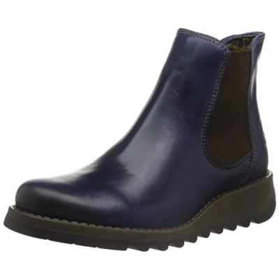 Imagen de Fly London Salv, Botas Chelsea para Mujer, Blue 019, 41 EU