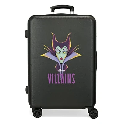 Imagen de Disney Villains Malefica Maleta Mediana Negro 46x65x23 cms Rígida ABS Cierre de combinación Lateral 56L 3 kgs 4 Ruedas Dobles