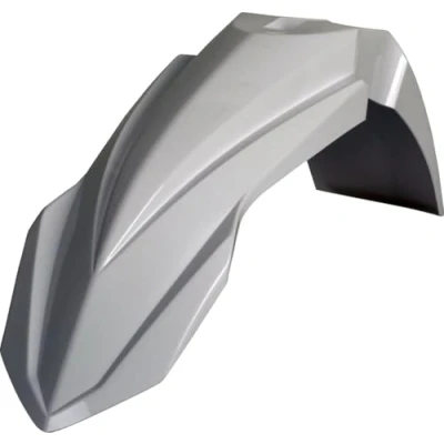 Imagen de POLISPORT 8553600001 Guardabarros delantero réplica OEM fabricado en plástico brillante duradero y resistente compatible con motocicletas Yamaha color blanco
