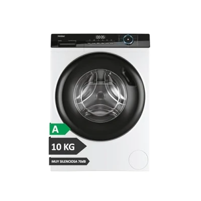 Imagen de Haier I Pro Series 3 HW100 BP14939 S Lavadora Carga Frontal 10KG, Función Vapor, Motor Inverter, Tratamiento Antibacterias, 1400 RPM, Fin Diferido, Detector Automático de KG, 15 Programas, Blanco
