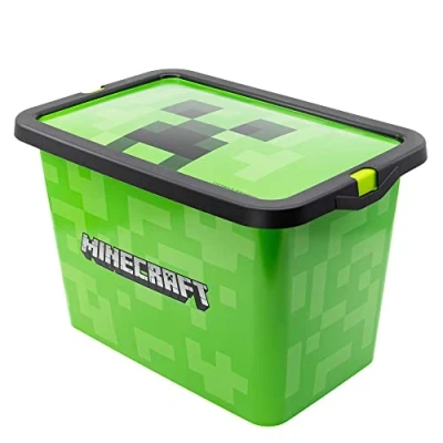 Imagen de Stor Caja de almacenaje con Cierre Click 7 litros Minecraft