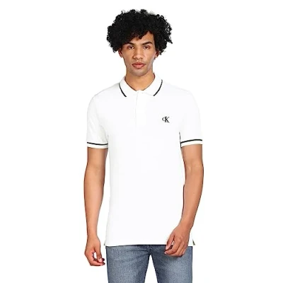 Imagen de Calvin Klein Jeans Tipping Polo, Hombre, Talla: XXL, White