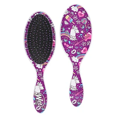 Imagen de WetBrush Original Happy Hair Cepillo desenredante para cabello con cerdas Intelliflex ultra suaves separar suavemente los nudos facilidad, no rasga el cabello, todo tipo de
