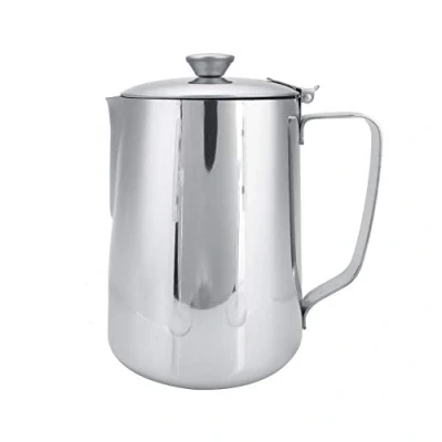 Imagen de Nikou taza de espuma, café acero inoxidable Jarra espuma leche con tapa para Arte(1000ml)