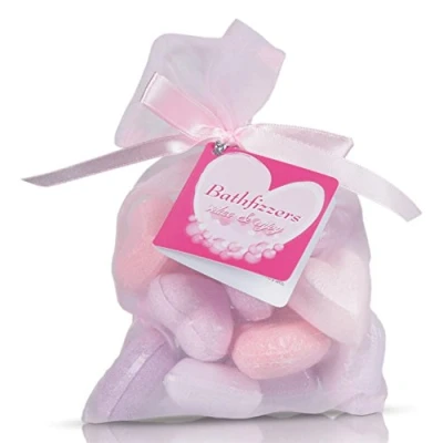 Imagen de Perlas de baño perfumadas forma corazón.