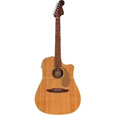 Imagen de Fender Redondo Player Natural WN Gold Pickguard Electro Acoustic Guitar