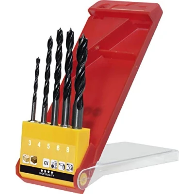 Imagen de KWB 513900 Set de 5 brocas con inserción hexagonal para madera 3 8 mm