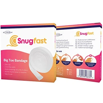 Imagen de Snugfast Vendaje tubular de gasa para dedo gordo del pie (2,7 cm x 20 m)