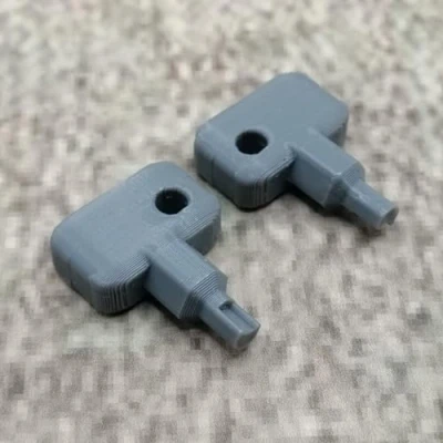 Imagen de ULEIVA Llave de repuesto 2 x gris compatible con Synology NAS Drive Bay Key Lock para tipo D5 D6 D8 D9 R6 X9 R8 DS181 (gris)