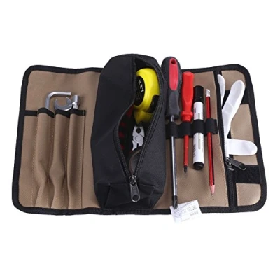 Imagen de Estuche enrollable para herramientas portátil bolsas portaherramientas en tejido Oxford 600d bolsa de electricista