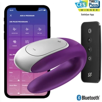 Imagen de Satisfyer Double Fun Connect App Platanomelón