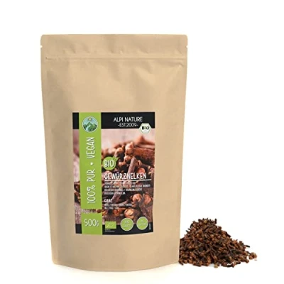 Imagen de clavo entero ecológico (500g), Clavos de olor, entero, procedente cultivo ecológico, testado en laboratorio, 100% puro y natural
