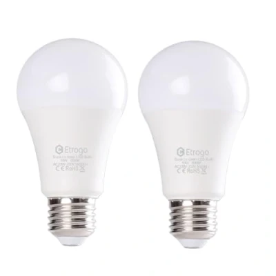 Imagen de Etrogo Bombilla LED Sensor Crepuscular E27 Con de Luz Dia y Noche Encendido Apagado Automático 10W Equivalencia 100W Blanco Frio 6000K 2 Unidades