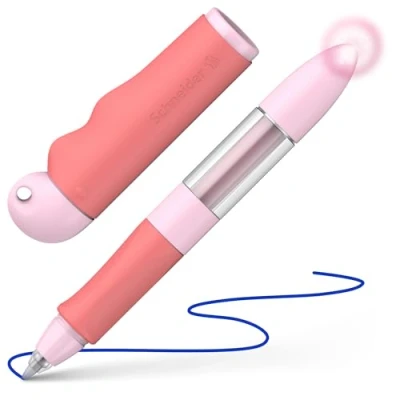 Imagen de Schneider Base Senso 188738 Bolígrafo roller (para principiantes, diestros y zurdos), color rosa rojo