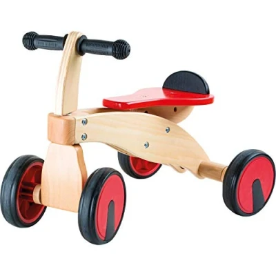 Imagen de Small Foot 10233 Rutscher Roter Raser aus Holz, mit Gummibereifung und Gummigriffen, AB 2 Jahren Tobogán, Color Rojo