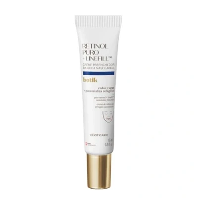 Imagen de O Boticário Botik Crema de Relleno Arrugas Nasolabiales + LinefillTM, Retinol Puro para la Cara Aumenta Firmeza Piel y Reductora Vegan 15ml