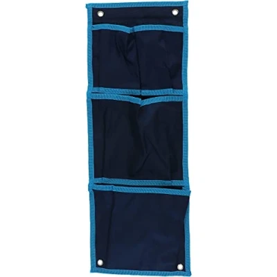 Imagen de cartrend 10238 Bolsa Colgante para Caravana, Plegable, casa, Garaje, Barco, 4 Compartimentos, 24 x 22 cm