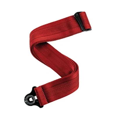 Imagen de D&#039;Addario 50BAL11 Auto Lock Guitar Strap Acoustic &amp; Electric Accessories Easy to Use Locking Straps Uses Existing Buttons Nylon Blood Red, 30&quot; 59.5&quot;