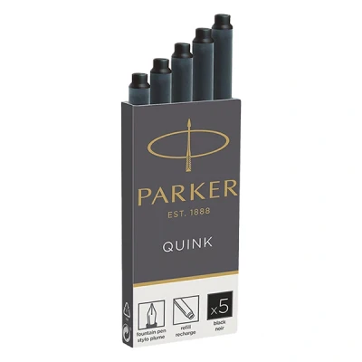 Imagen de Parker Quink 1950382 Cartuchos de recambio para bolígrafo, color Negro 15er Box