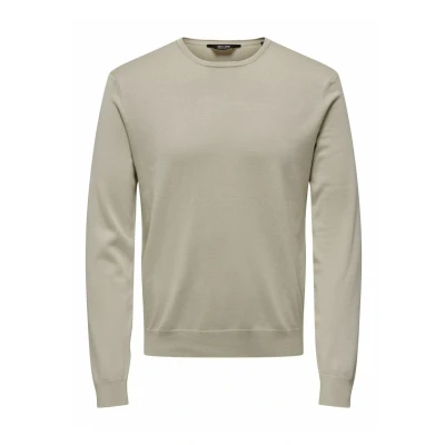 Imagen de Only &amp; Sons Onswyler LIFE LS CREW NOOS Jersey de punto, Hombre, Talla: Small, Silver lining