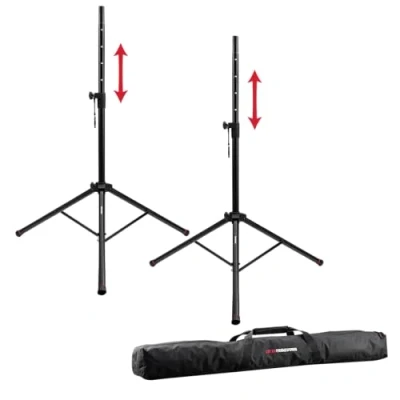 Imagen de Frameworks GFW SPK 2000SET Lote de 2 soportes estándar para altavoces (incluye bolsa transporte, aluminio)