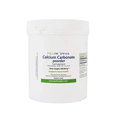 Imagen de Carbonato de Calcio en Polvo 907 g Suplemento alimenticio Piedra caliza máxima pureza Heiltropfen®