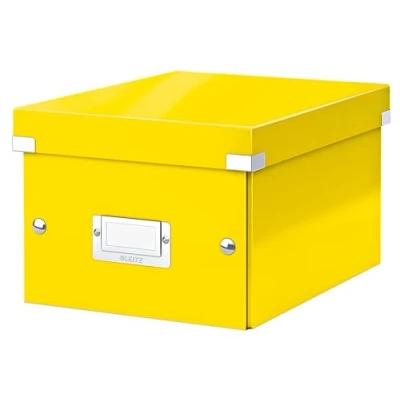 Imagen de Leitz Caja de Almacenaje A5, Gama Click and Store 60430016 Pequeña, Amarillo