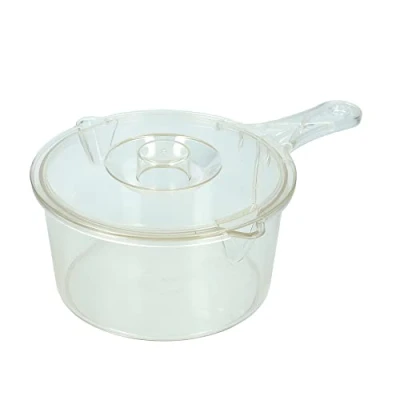 Imagen de KitchenCraft Cacerola y Tapa para Microondas, Microondas de Plástico sin BPA, 900ml, Transparente