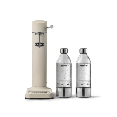 Imagen de Aarke Carbonator 3, Máquina Gasificadora de Agua en Acero Inoxidable, incluye Dos Botellas (800ml), Acabado Sand