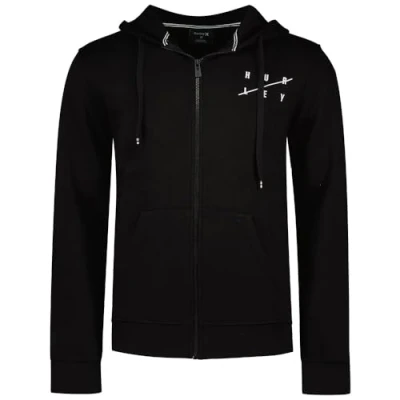 Imagen de Hurley Capucha con Cremallera M Sudadera, Negro, XXL para Hombre