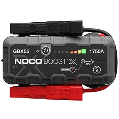 Imagen de NOCO Boost X GBX55, Arrancador de Batería Coche 1750A, Booster Bateria Portátil y Cables Arranque Profesionales para Motores Gasolina hasta 7,5 litros Diésel 5,0