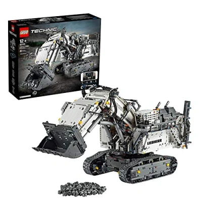 Imagen de LEGO 42100 Technic Control Excavadora Liebherr R 9800, Vehículo de Construcción RC Teledirigido para Adultos, con Motores y Smarthubs