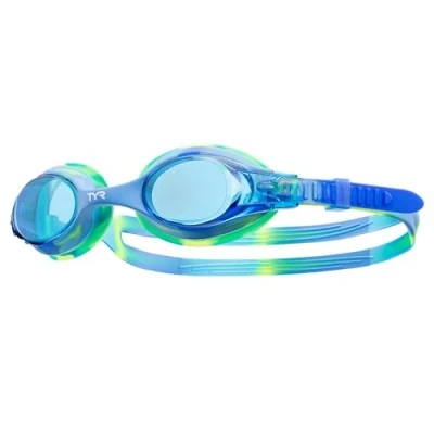 Imagen de TYR Swimples Miroir Gafas de Natación, Unisex niños, Azul (Vert), Talla Única